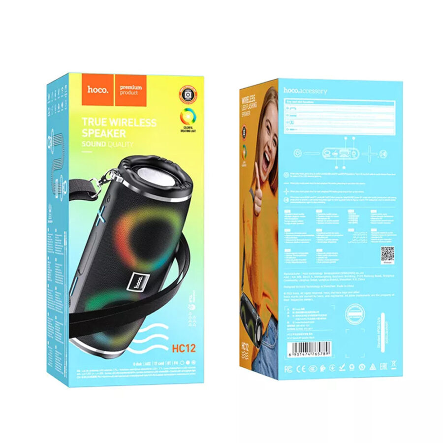 Hoco HC12 Ηχείο Bluetooth Sports Μαύρο (HC-HC12BK)