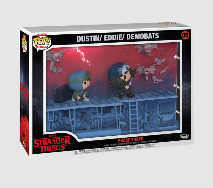 Funko Pop! Moments Deluxe: Stranger Things - Dustin, Eddie and Demobats #05 Figure