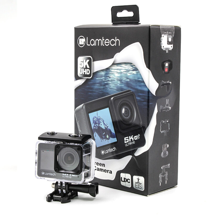 Lamtech 5K/EIS Dual Screen Action Camera (LAM113232)