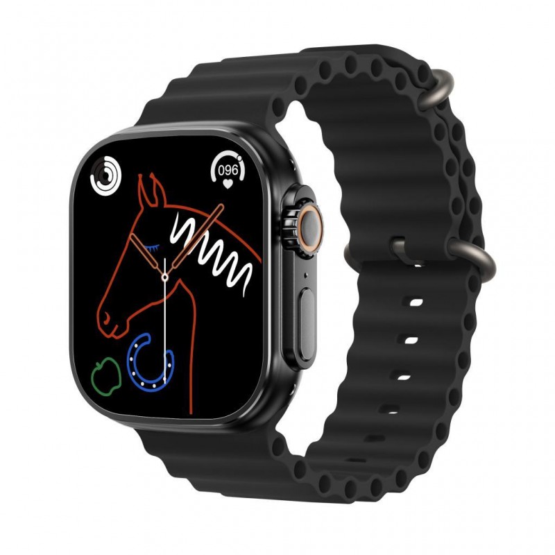 XO M8 PRO Smart Watch 1.96" Call Function Μαύρο (XO-M8PRO-BK)