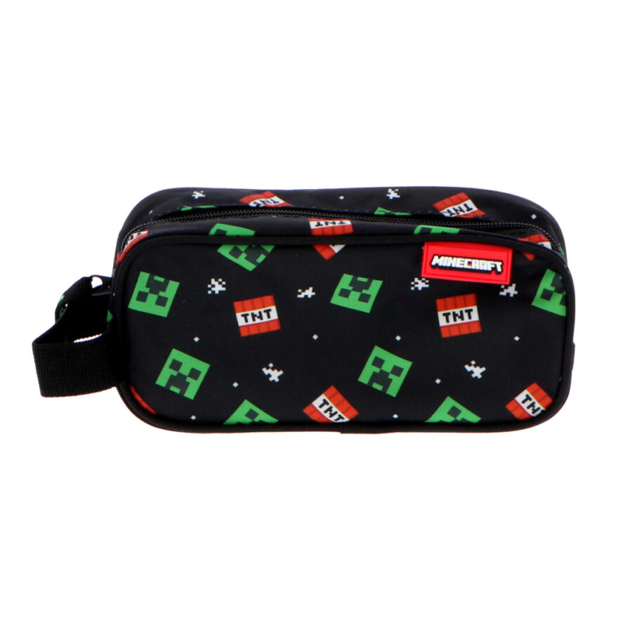 LaPlumeDoree MINECRAFT Κασετίνα Βαρελάκι - Creeper Square Pencil Case Με 1 Θήκη '20x7x9cm' (90953144)