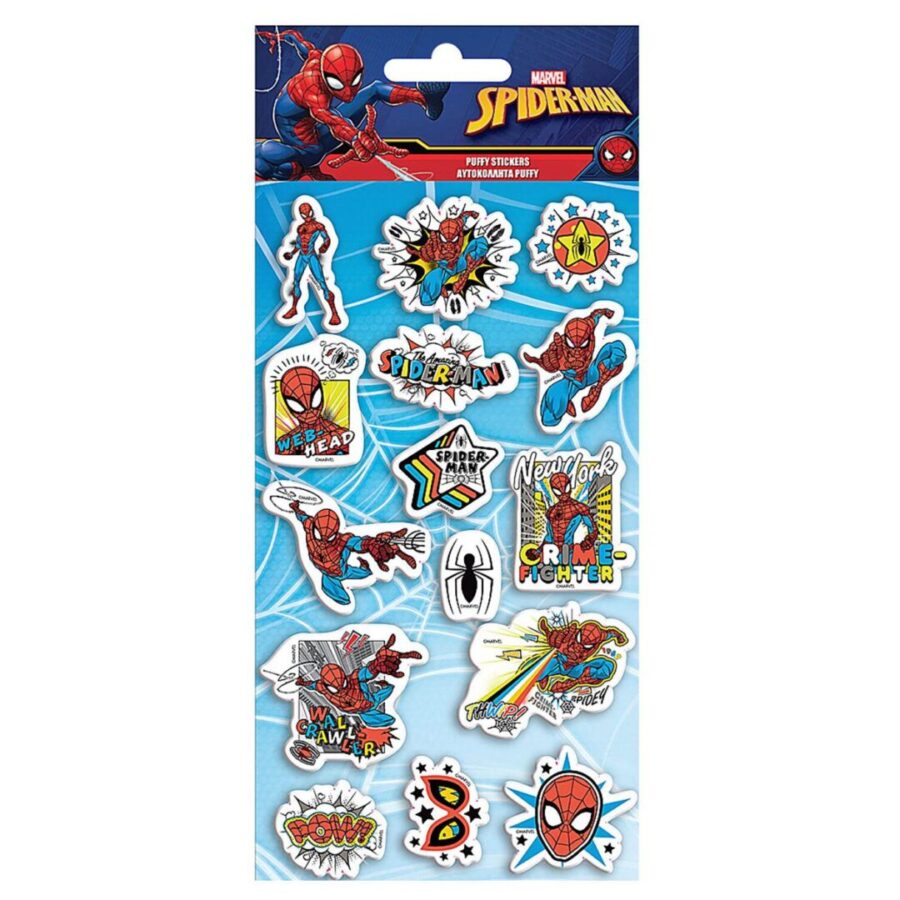 Spiderman Αυτοκόλλητα Puffy 22x10cm (000500969)