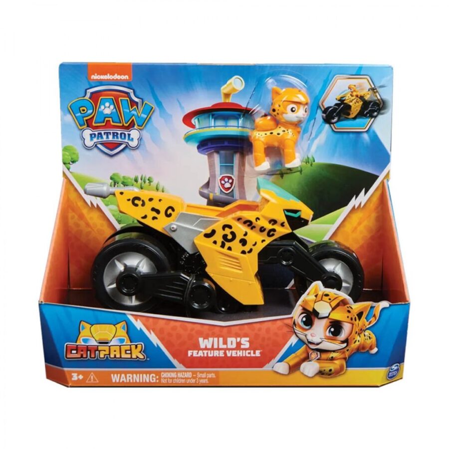 Spin Master Paw Patrol: Cat Pack Παιχνίδι Μινιατούρα - Wild's Feature Vehicle (20138790)