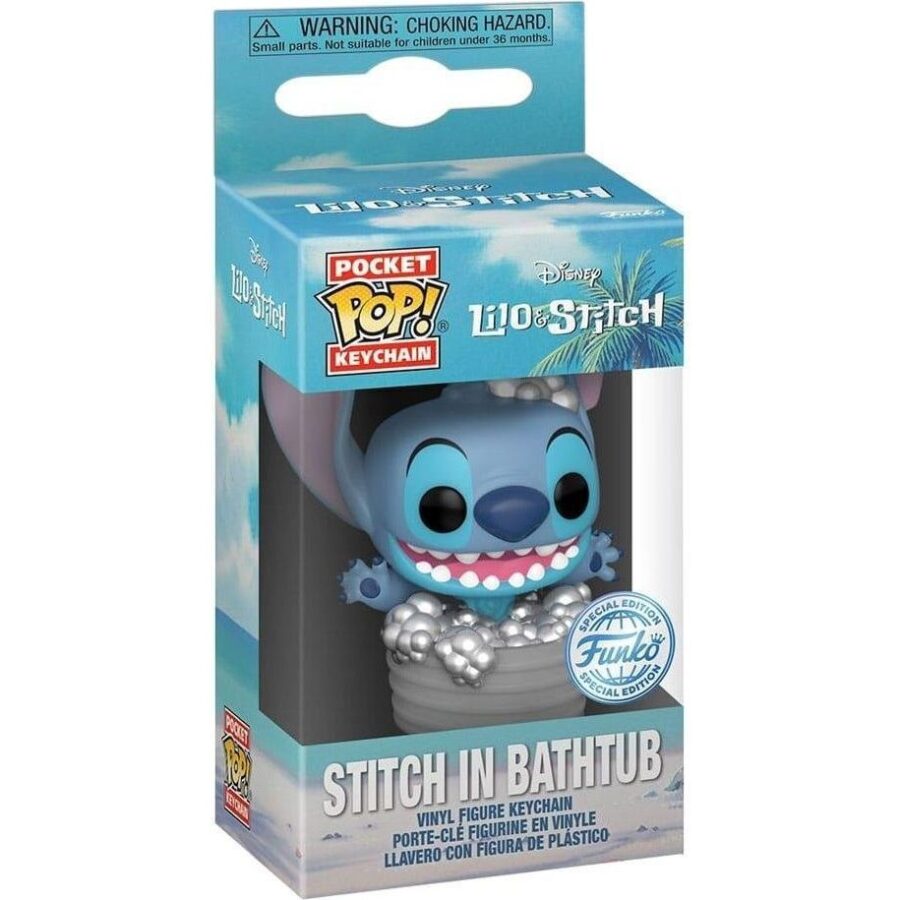 Funko Pocket Pop! Keychain Disney: Lilo & Stitch - Stitch in Bathtub Special Edition (Exclusive) (FK68889)