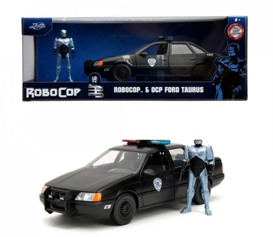 Jada Toys Αυτοκινητάκι ROBOCOP - Robocop & 1986 Ford Tarus - 1:24 (253255060)