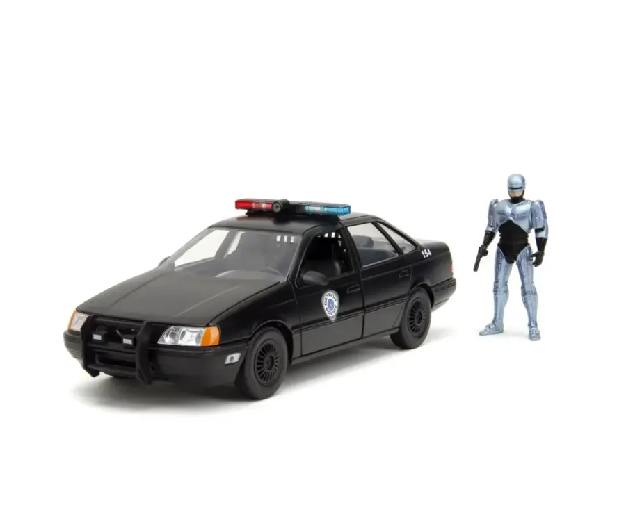 Jada Toys Αυτοκινητάκι ROBOCOP - Robocop & 1986 Ford Tarus - 1:24 (253255060)