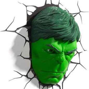 3D Light FX MARVEL Φωτιστικό Τοίχου- 3D Deco Light HULK FACE (3DL75193)
