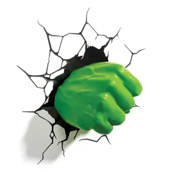 3D Light FX MARVEL Φωτιστικό Τοίχου - 3D Deco Light HULK (3DL49467)