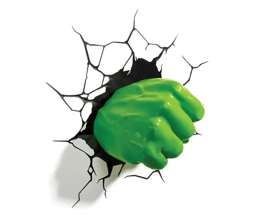 3D Light FX MARVEL Φωτιστικό Τοίχου - 3D Deco Light HULK (3DL49467)