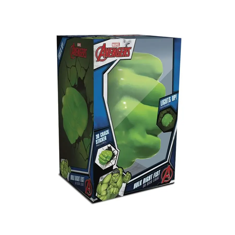 3D Light FX MARVEL Φωτιστικό Τοίχου - 3D Deco Light HULK (3DL49467)