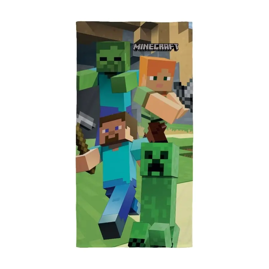 Halantex MINECRAFT Παιδική Πετσέτα Θαλάσσης - 100% Cotton 70x140cm (219736)
