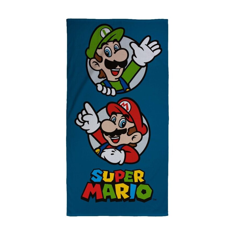 SUPER MARIO Παιδική Πετσέτα Θαλάσσης - 100% Cotton 70x140cm (219737)