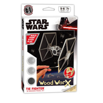 Wood WorX Star Wars Tie Fighter Φιγούρα Μοντελισμου Διαστημόπλοιο 32 Κομματιών (177678)