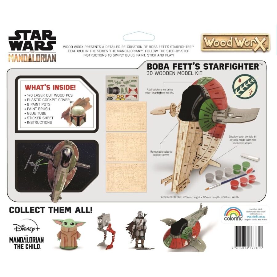 Wood WorX Star Wars Bobba Fett's Slave-1 - Φιγούρα Μοντελισμου (177739)