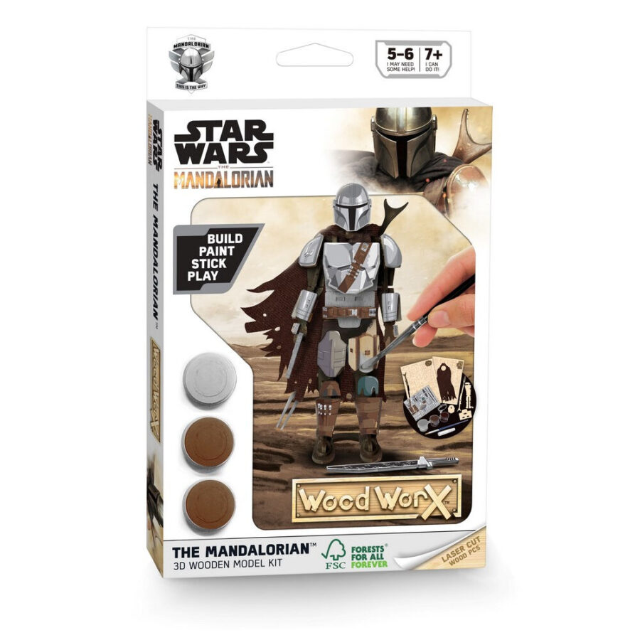 Wood WorX Star Wars The Mandalorian - Φιγούρα Μοντελισμου (177708)