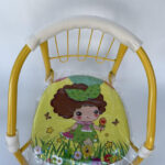 ToyMarkt Καρεκλάκι Μεταλλικό Ήχος Κίτρινο 36x34x34cm (91809)