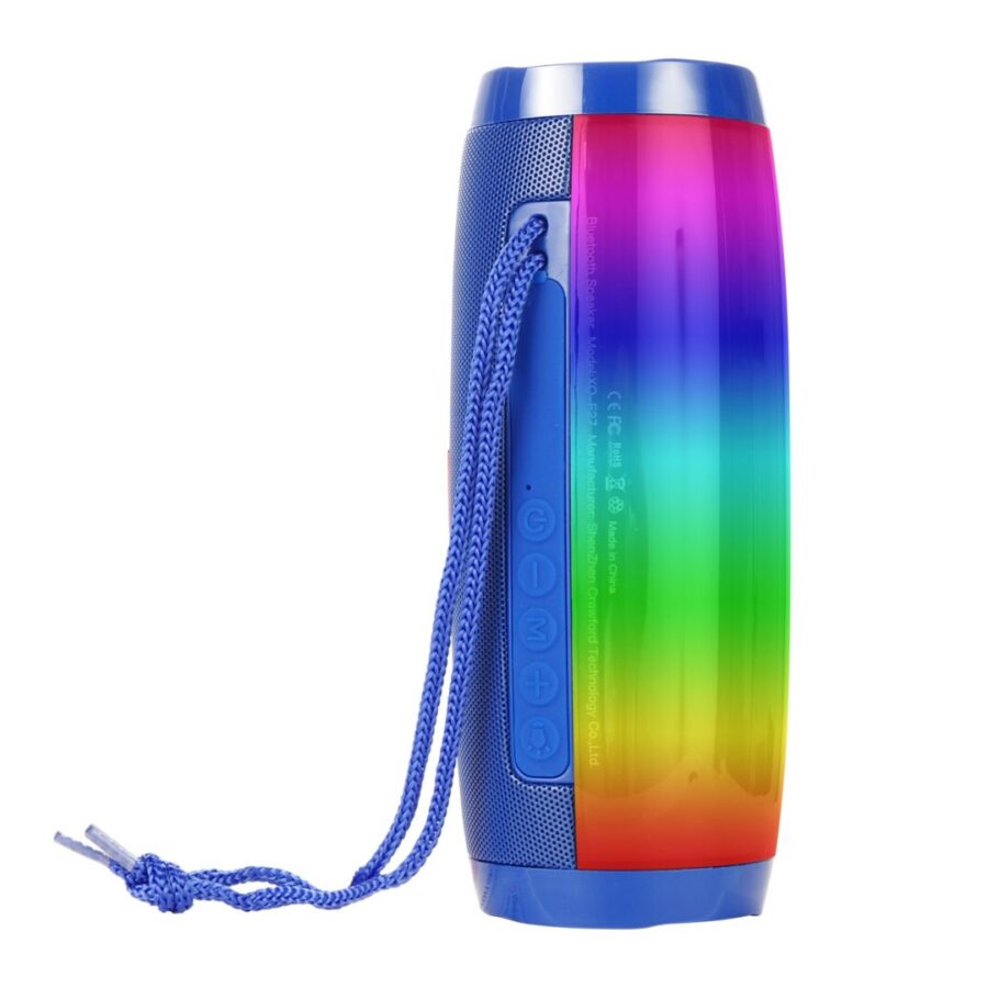 XO F27 Ηχείο Bluetooth, RGB LED/FM/TF/UDISK Μπλέ (XO-F27BL)