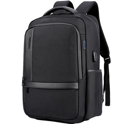 ARCTIC HUNTER τσάντα πλάτης B00120C-BK με θήκη laptop 15.6", μαύρη