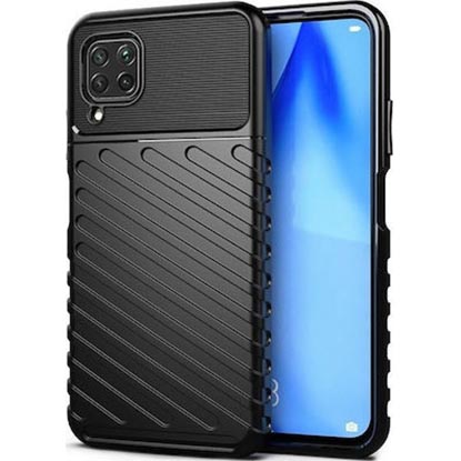 POWERTECH Θήκη Carbon MOB-1496 για Huawei P40 Lite, μαύρη