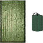 Θερμική κουβέρτα επιβίωσης SUMM-0006, 120 x 120cm, πράσινη