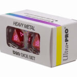 Vivid Heavy Metal D20 Dice Red (REM15939)