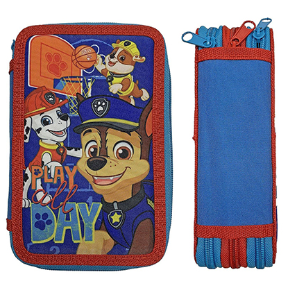 Paw Patrol Κασετίνα Γεμάτη με 3 Θήκες Πολύχρωμη 19,5x12,5x7cm (1004Ε-1452)