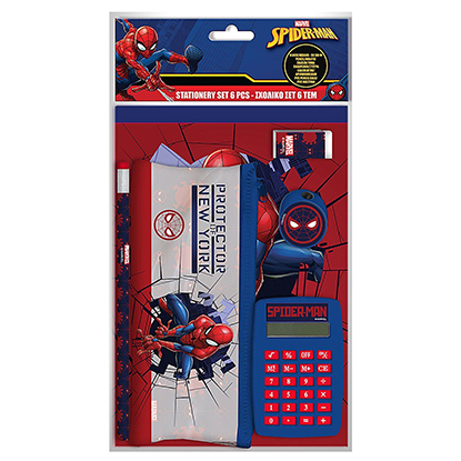 Spiderman Σχολικό Σετ Με Κομπιουτεράκι 33x18cm (50-3075)