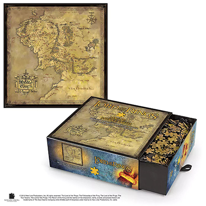 Noble Collection Πάζλ Lord of The rings Middle Earth - Puzzle 1000 pcs (NN9472)