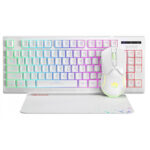 MARVO CM310 Gaming Set, Πληκτρολόγιο+Ποντίκι+Mousepad, Λευκό