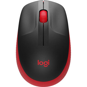Logitech M190 Full-Size Wireless Mouse Red (910-005908)