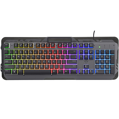 Trust GXT 853 ESCA Metal Rainbow LED Gaming Keyboard GR (24605)