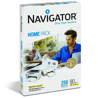 Επαγγελματικό Χαρτί Εκτύπωσης Navigator (Home Pack) A4 80g/m² 250 Φύλλα (NVG330961)