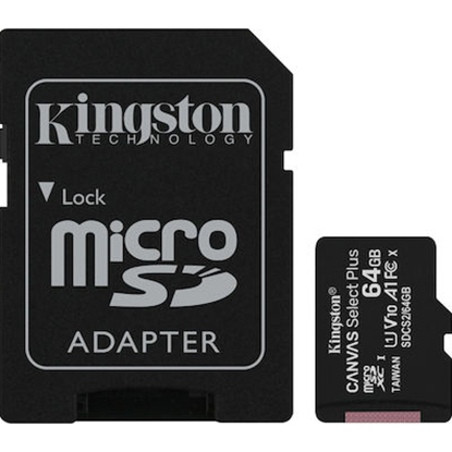 Kingston Micro SD 64GB Class 10' (KIN-MSD64GB-C10)