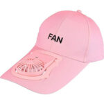Fan Hat Καπέλο Με Ανεμιστηρα 3 Ταχυτήτων USB Ρόζ (GV-791)