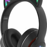 L550 Ασύρματα Ακουστικά με Αυτάκια, Bluetooth Over Ear με 9 ώρες Λειτουργίας Μαύρα