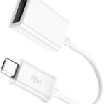 Leewello Μετατροπέας micro USB male σε USB-A female Λευκό (YPX-032)