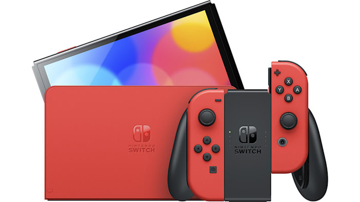Nintendo Switch Console Oled Mario Red Edition G/R