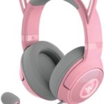 RAZER KRAKEN Kitty V2 – Quartz – RGB – USB 7.1 Gaming Headset – Kitty Ears – PC / PS5 / Switch