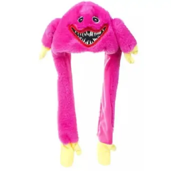 OEM Παιδικό Kαπέλο Huggy Muggy με Kινούμενα Xεράκια Ρoζ, One Size