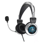 Xanadu V12 On Ear Gaming Headset με Σχέδιο Φίδι και σύνδεση 3.5mm / USB, Silver/Black