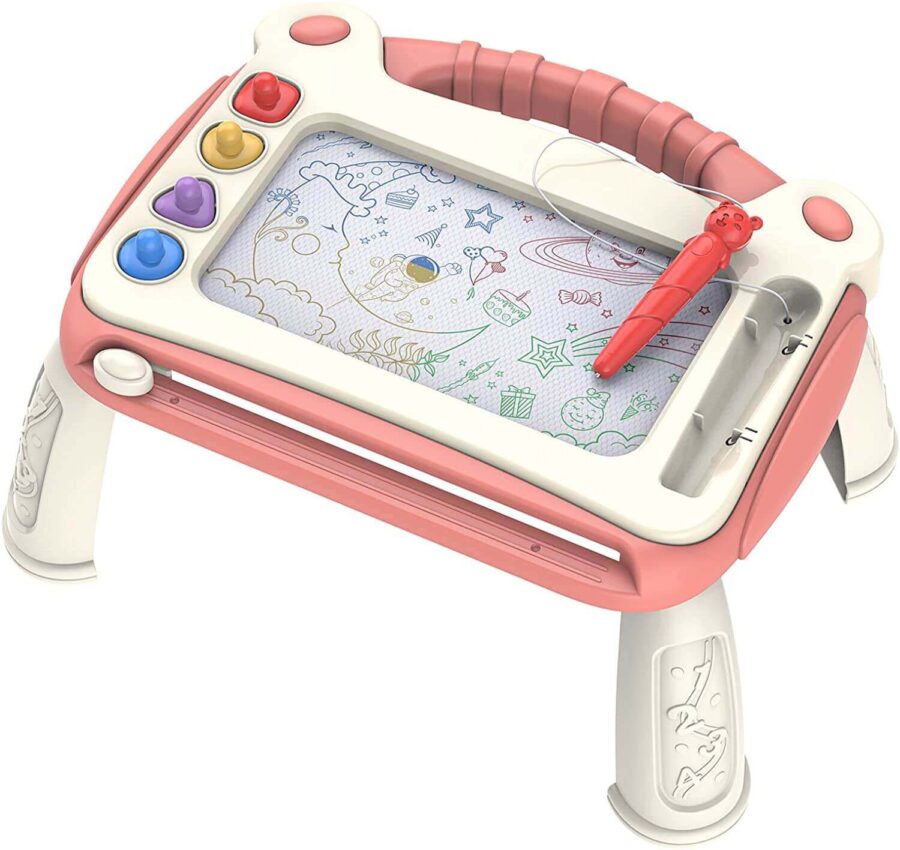 Drawing Board Happy Doodle 881 Πίνακας Γράψε - Σβήσε Επιδαπέδιος Ρόζ