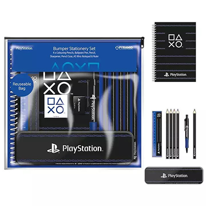 Pyramid Σετ Γραφικής Ύλης Playstation - Pinstripe Dark - Bumper Stationary Set (SR74152)