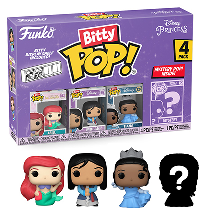 Funko Bitty Pop! DISNEY PRINCESS - 4 Pack 2.5cm - Ariel (FK73027)