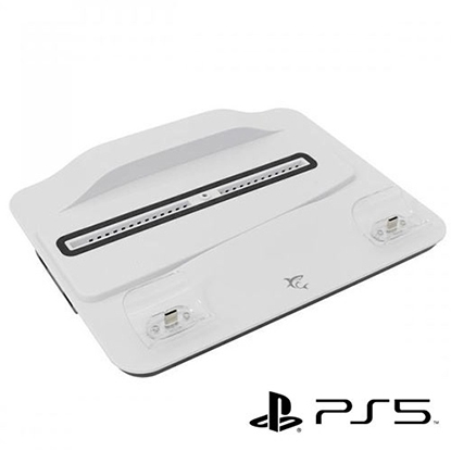 White Shark Cooling Pad + 2 Charging Dock Βάση Φόρτισης PS5 Λευκή (PS5-05102)