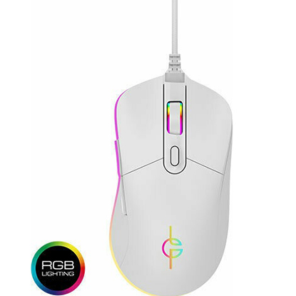 Lamtech RGB Gaming Ποντίκι 6400 DPI White Moon