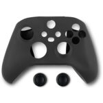 Spartan Gear - Controller Silicon Skin Cover and Thumb Grips (compatible with xbox series x/s) (colour: Black)