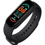 Leewello M6 Smart Band Watch με Παλμογράφο Μαύρο