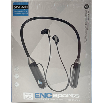 Leewello Αθλητικά Ασύρματα Ακουστικά MSL-600 Bluetooth Handsfree Μαύρα
