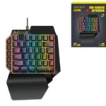 AOAS M-1300 One Handed Keyboard with RGB Μαύρο