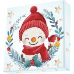 Diamond Dotz Box Χρωματιστές Ψηφίδες Christmas Trio Snowman (DBX057)